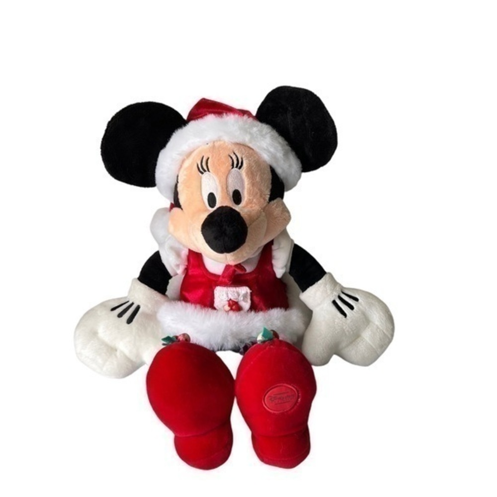 Vintage Minnie Mrs Claus Christmas Plush Deco